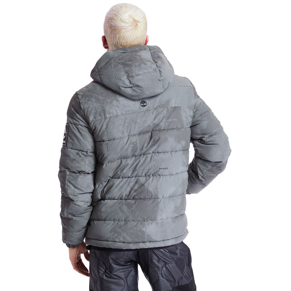 Timberland Mens Jackets Reflective Puffer - Dark Grey - India AZ2046879